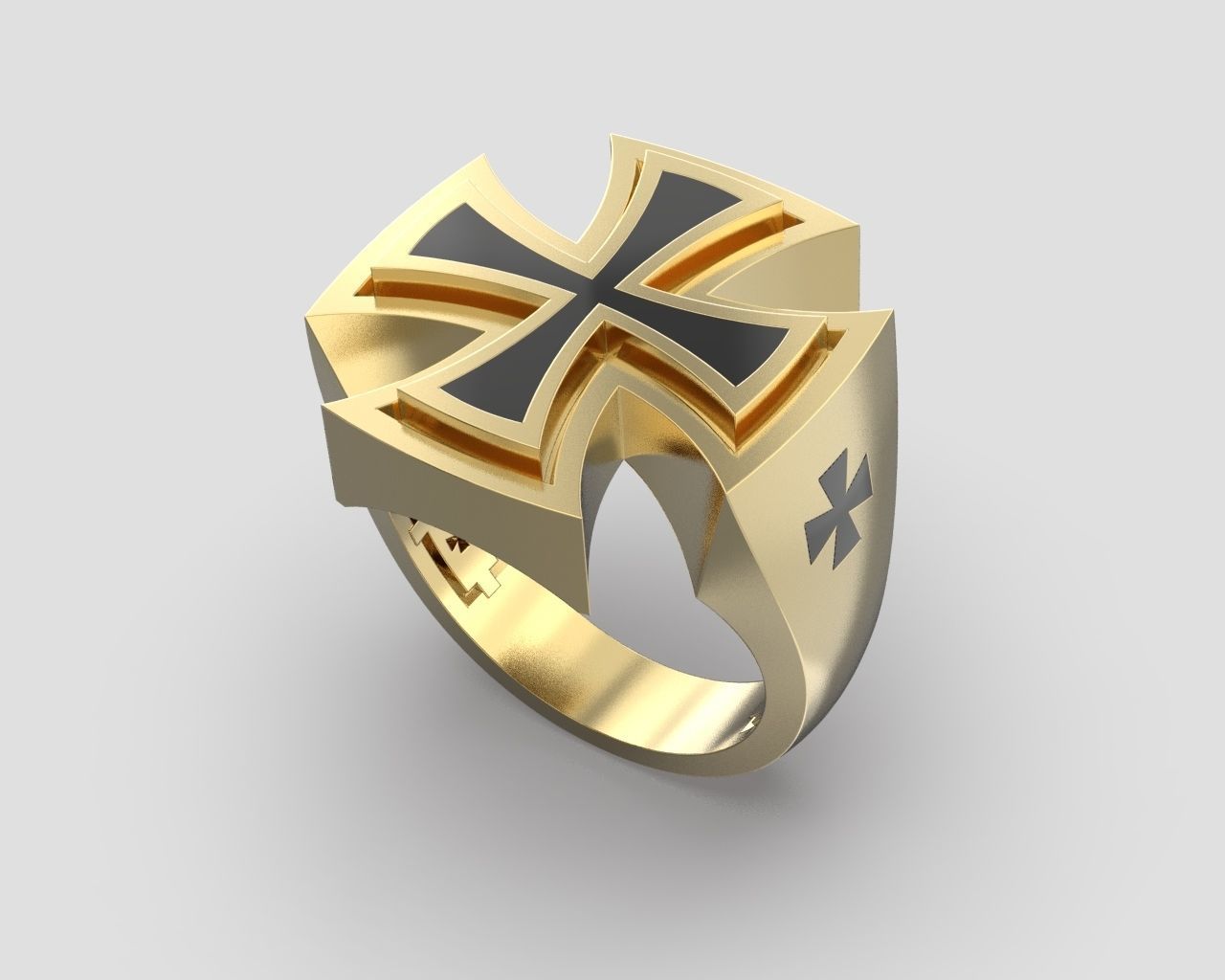 R 109 men ring 3D print model_9