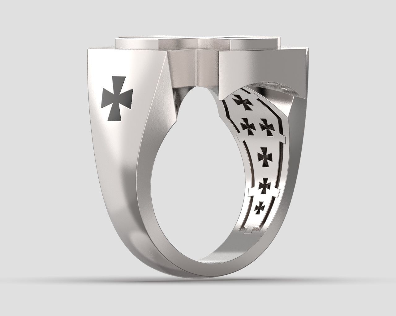 R 109 men ring 3D print model_6