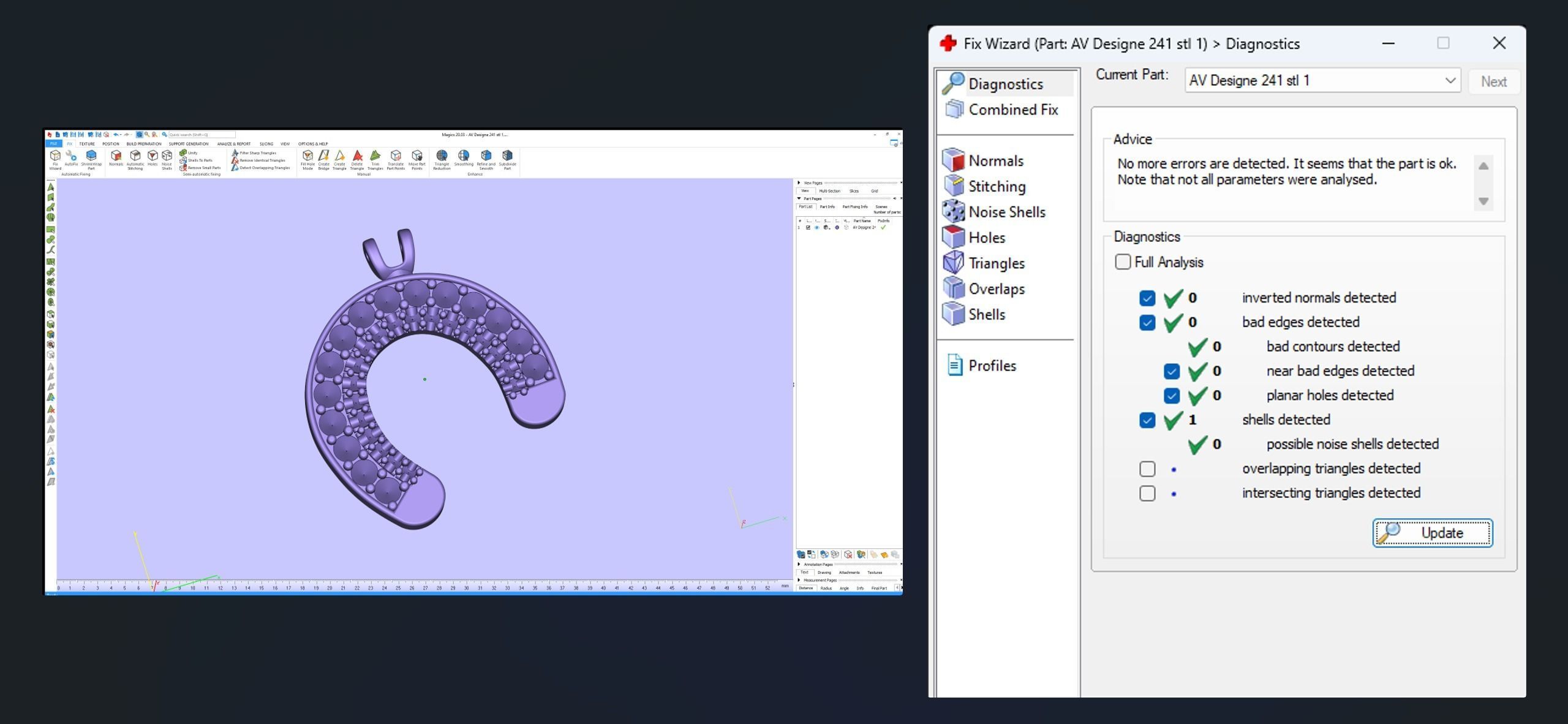 AV Designe 241  Horseshoe Pendant 3D print model_9