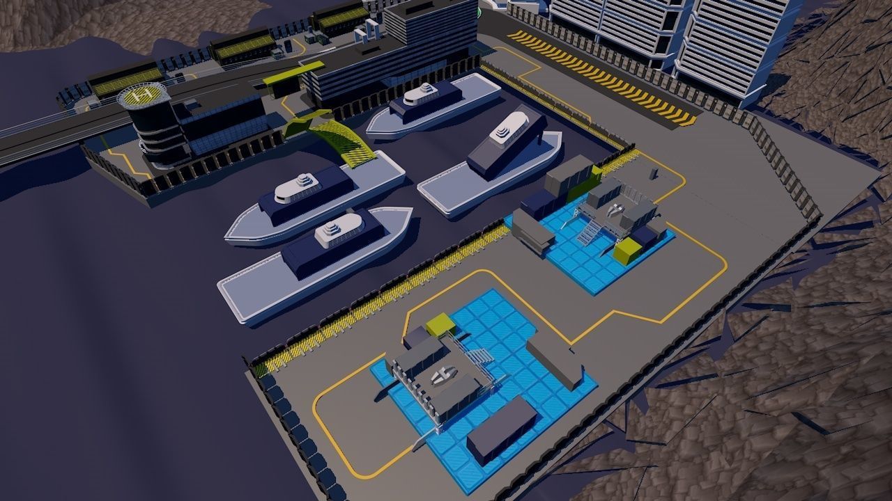 Ocean Odyssey Immersive Marine Company Game - Level Design Low-poly 3D model_13
