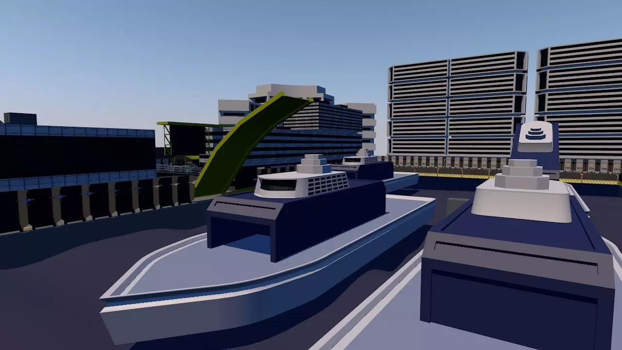 Ocean Odyssey Immersive Marine Company Game - Level Design Low-poly 3D model_0
