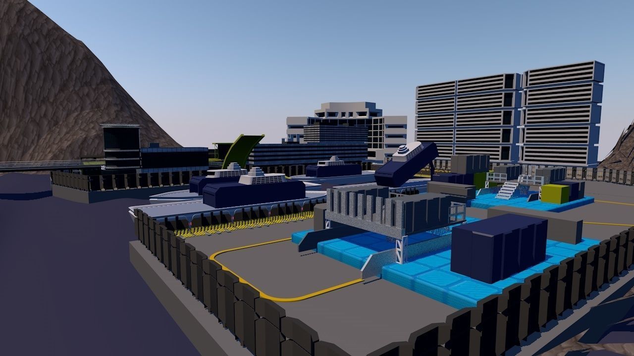 Ocean Odyssey Immersive Marine Company Game - Level Design Low-poly 3D model_5