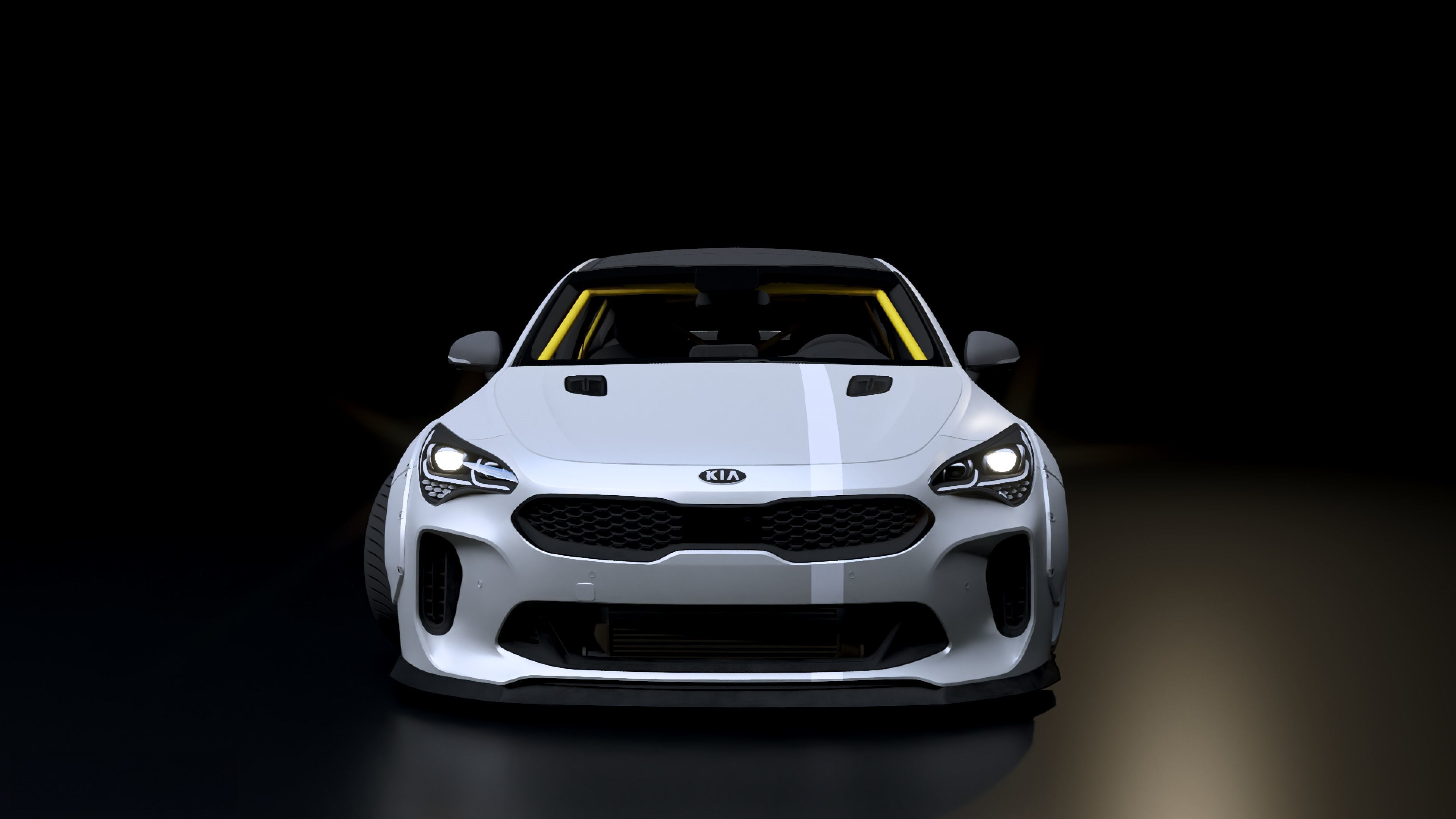 KIA Stinger GT With Wide Body Kit 3D 3D model_1