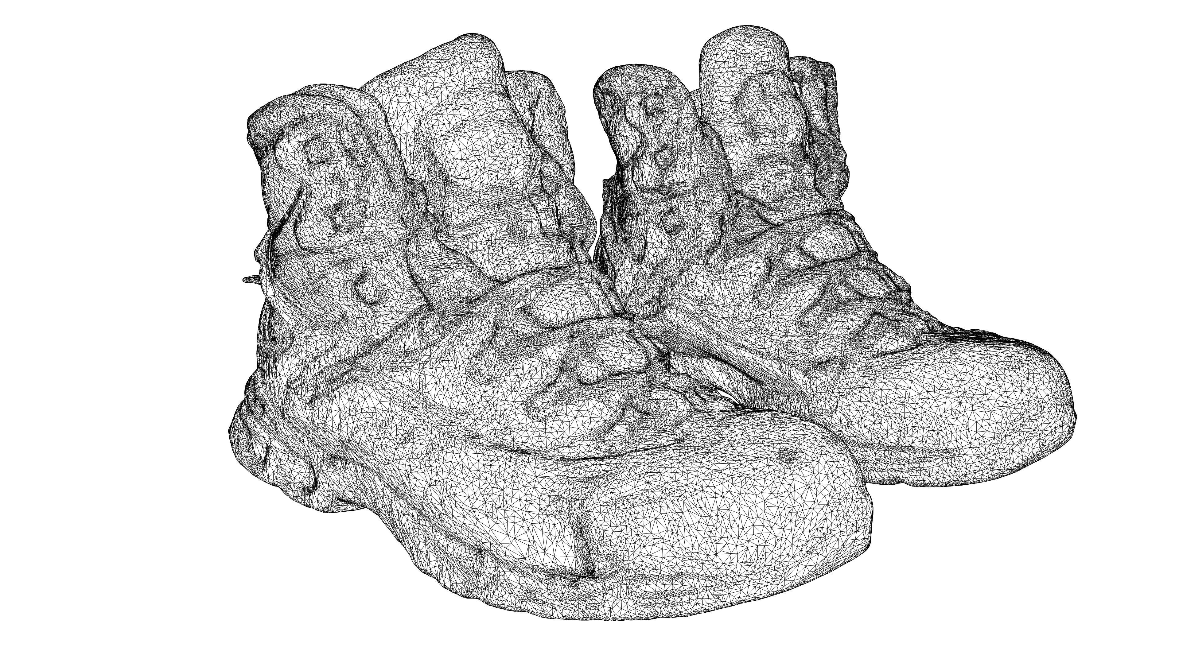 Old Hiking Boots 3D model_25