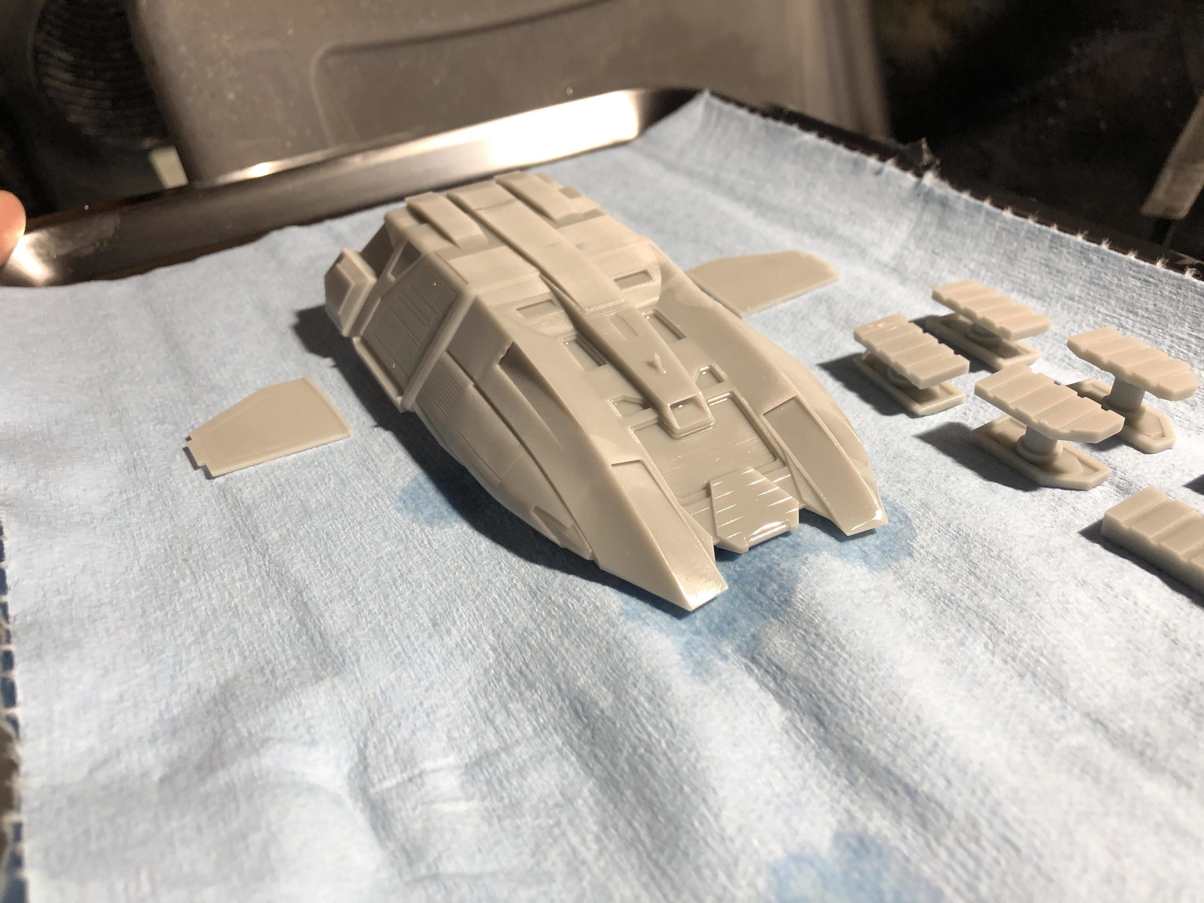 Star Trek Nemesis Argo Shuttle 144 scale 3D print model_4