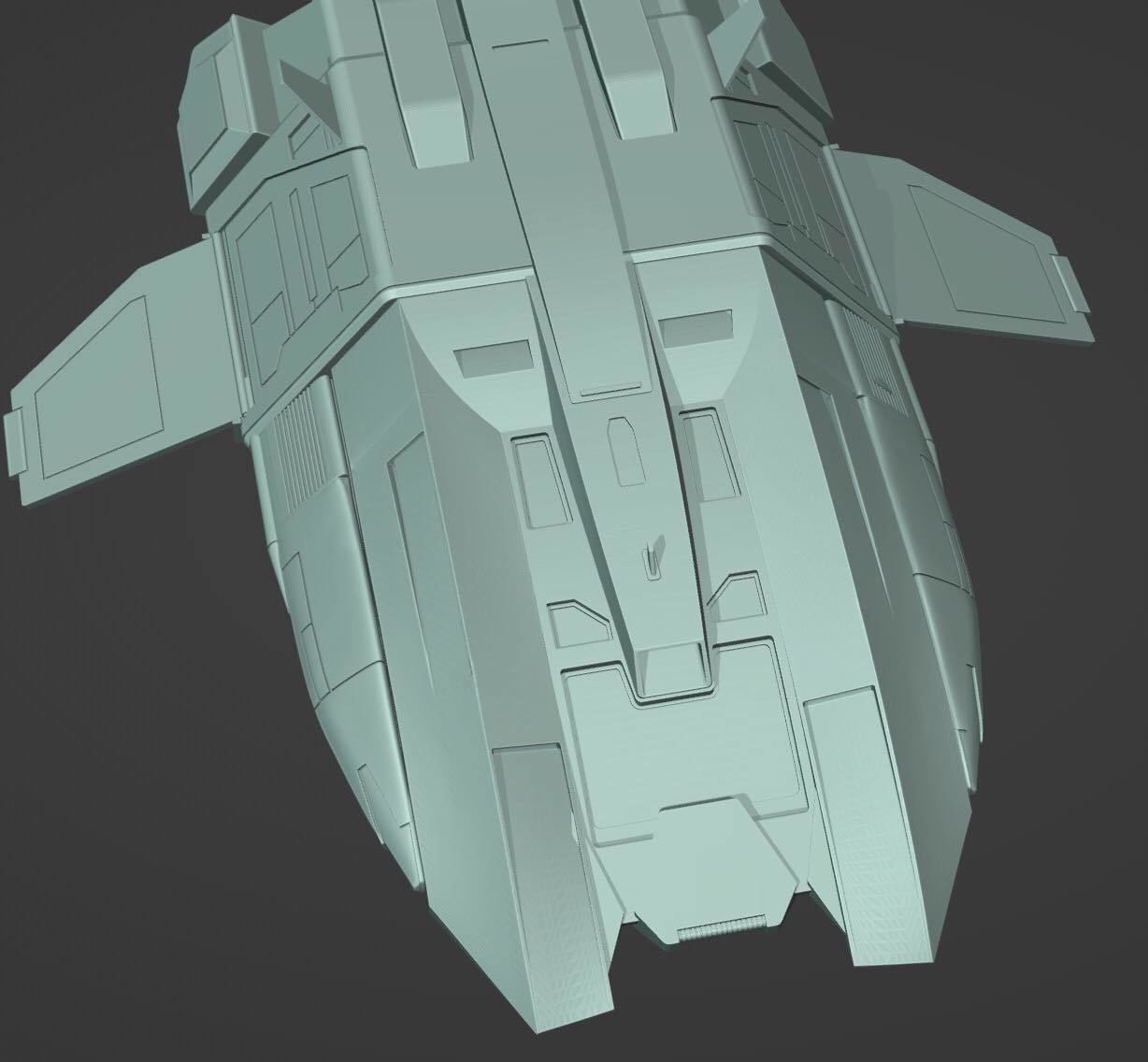 Star Trek Nemesis Argo Shuttle 144 scale 3D print model_2