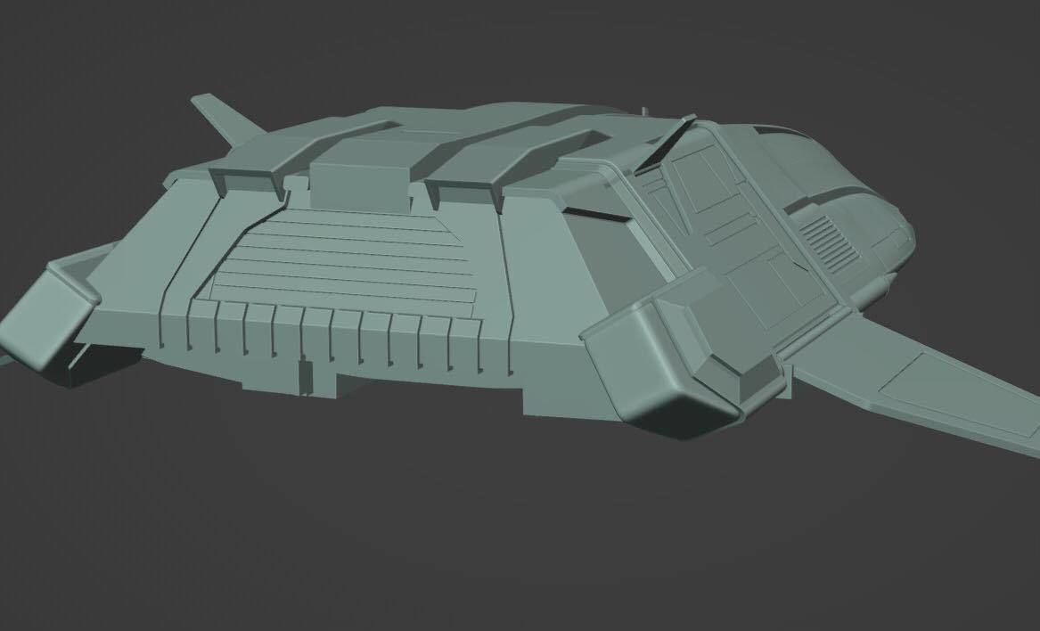 Star Trek Nemesis Argo Shuttle 144 scale 3D print model_6