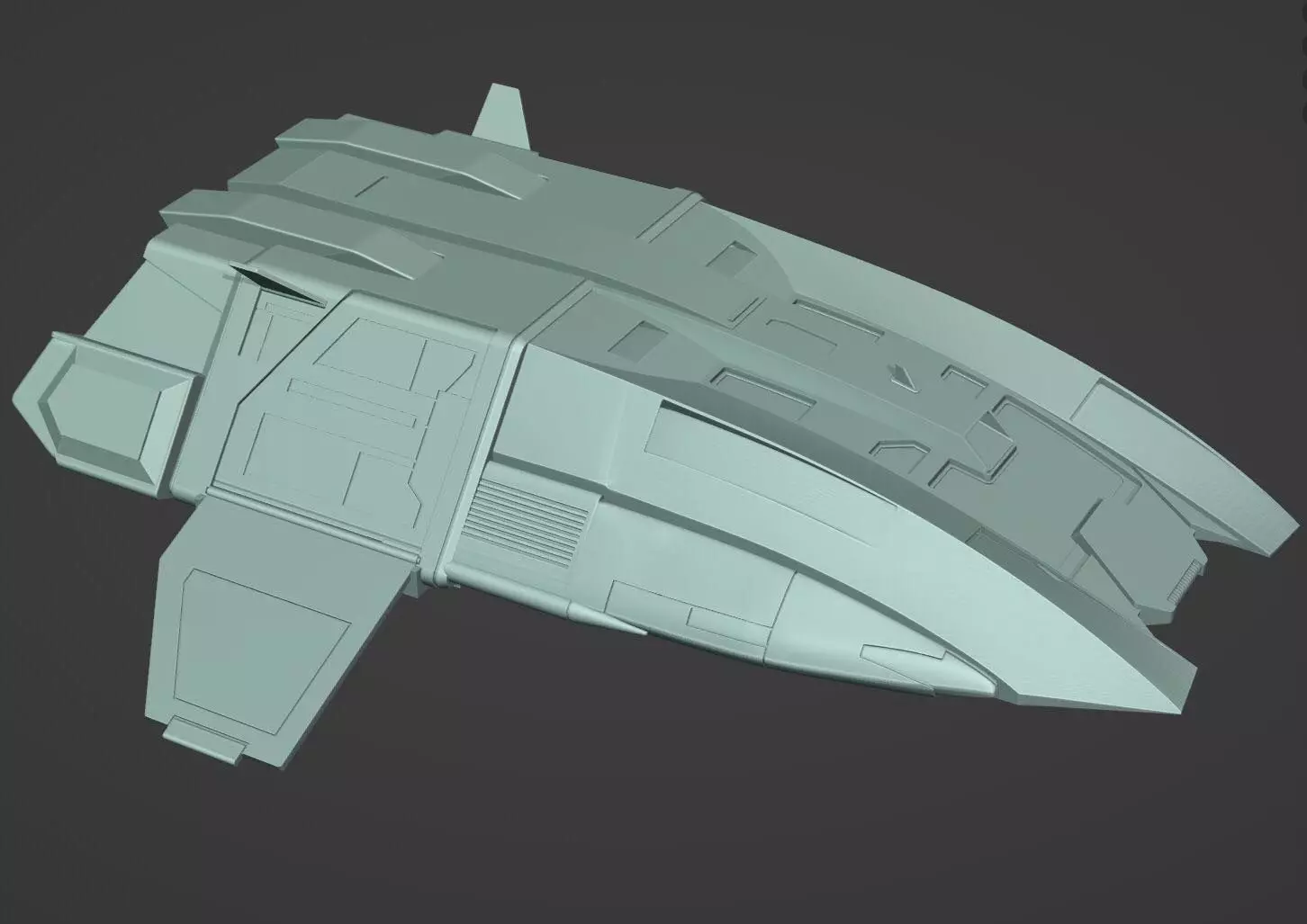 Star Trek Nemesis Argo Shuttle 144 scale 3D print model_0