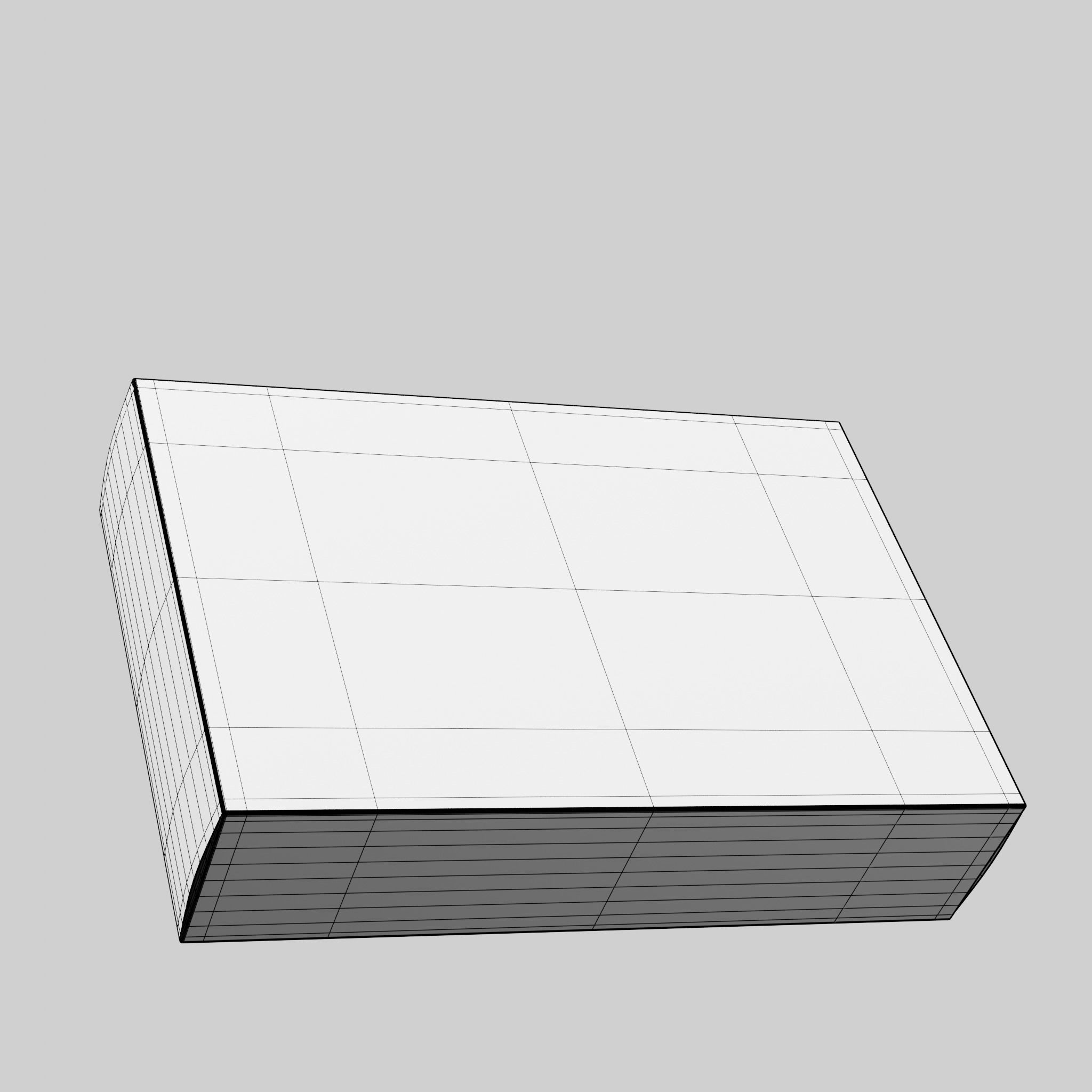 Semolina Pasta Box Low-poly 3D model_8