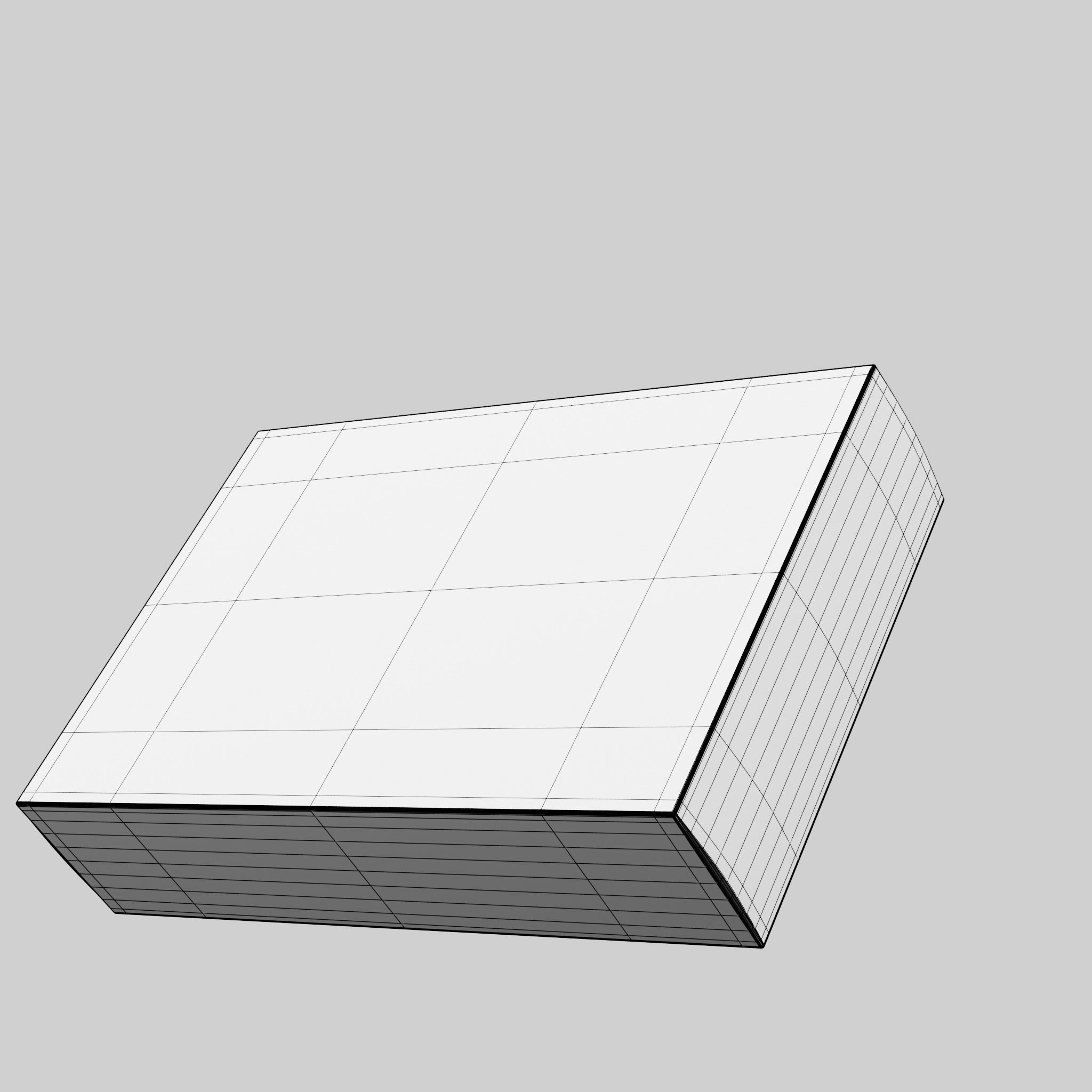 Semolina Pasta Box Low-poly 3D model_9