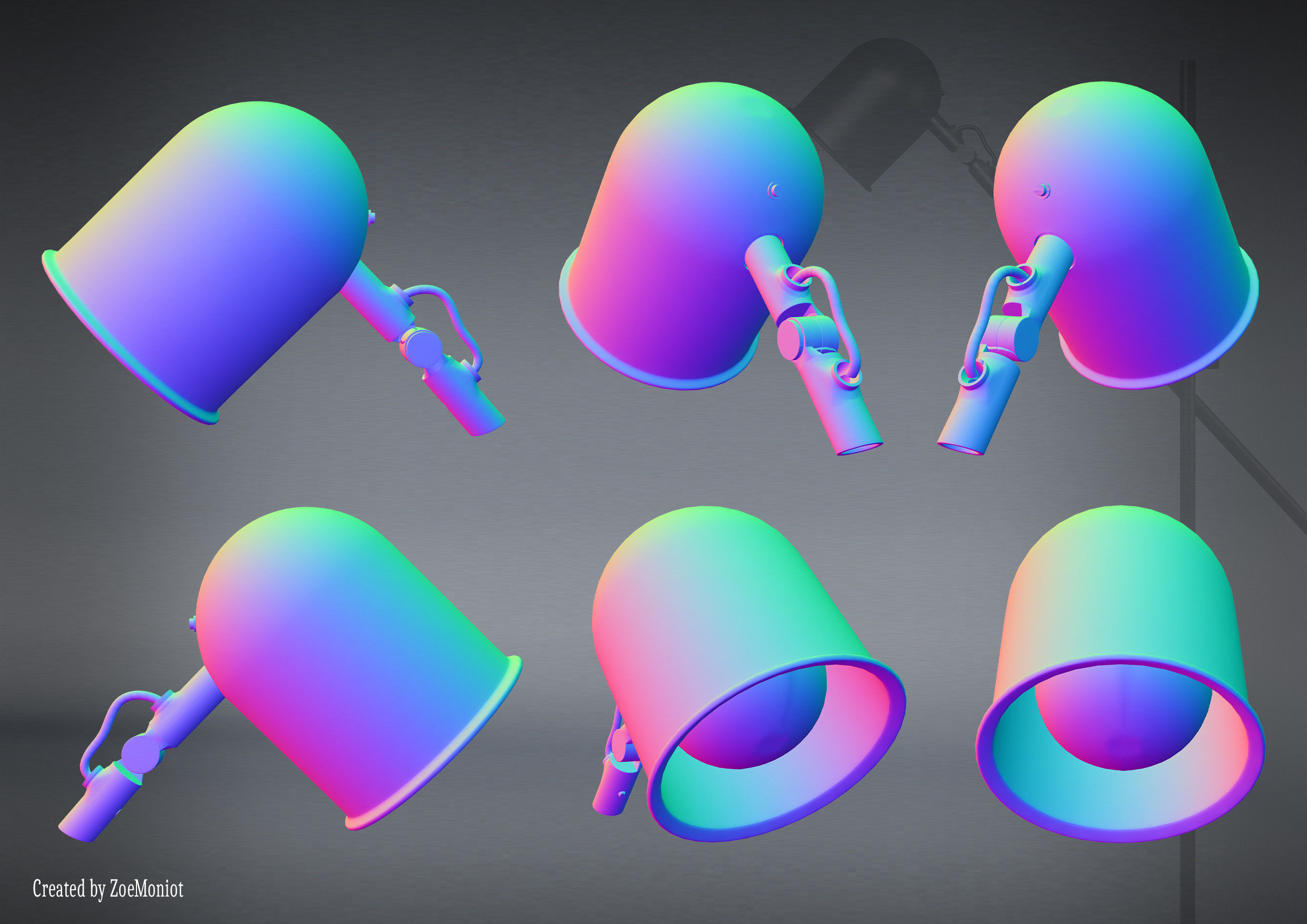 Floor Lamp 01 3D model_9