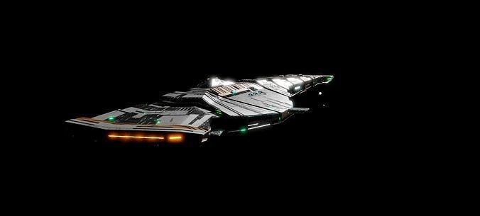Battlecruiser 3D model