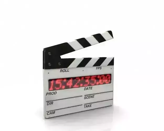 Clapperboard white