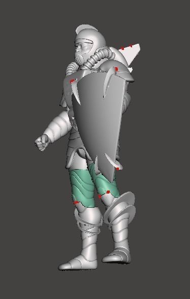 STL File 3D Printing 3D print Super Powers Atomic Knight  3D print model_1