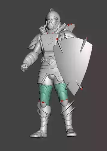 STL File 3D Printing 3D print Super Powers Atomic Knight 