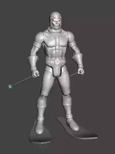 STL File 3D Super Powers Black Racer 3D print model