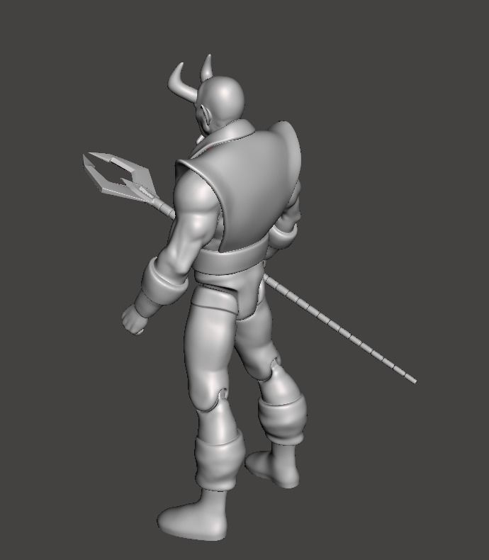 STL File 3D Super Powers Blue Devil  3D print model 3D print model_3