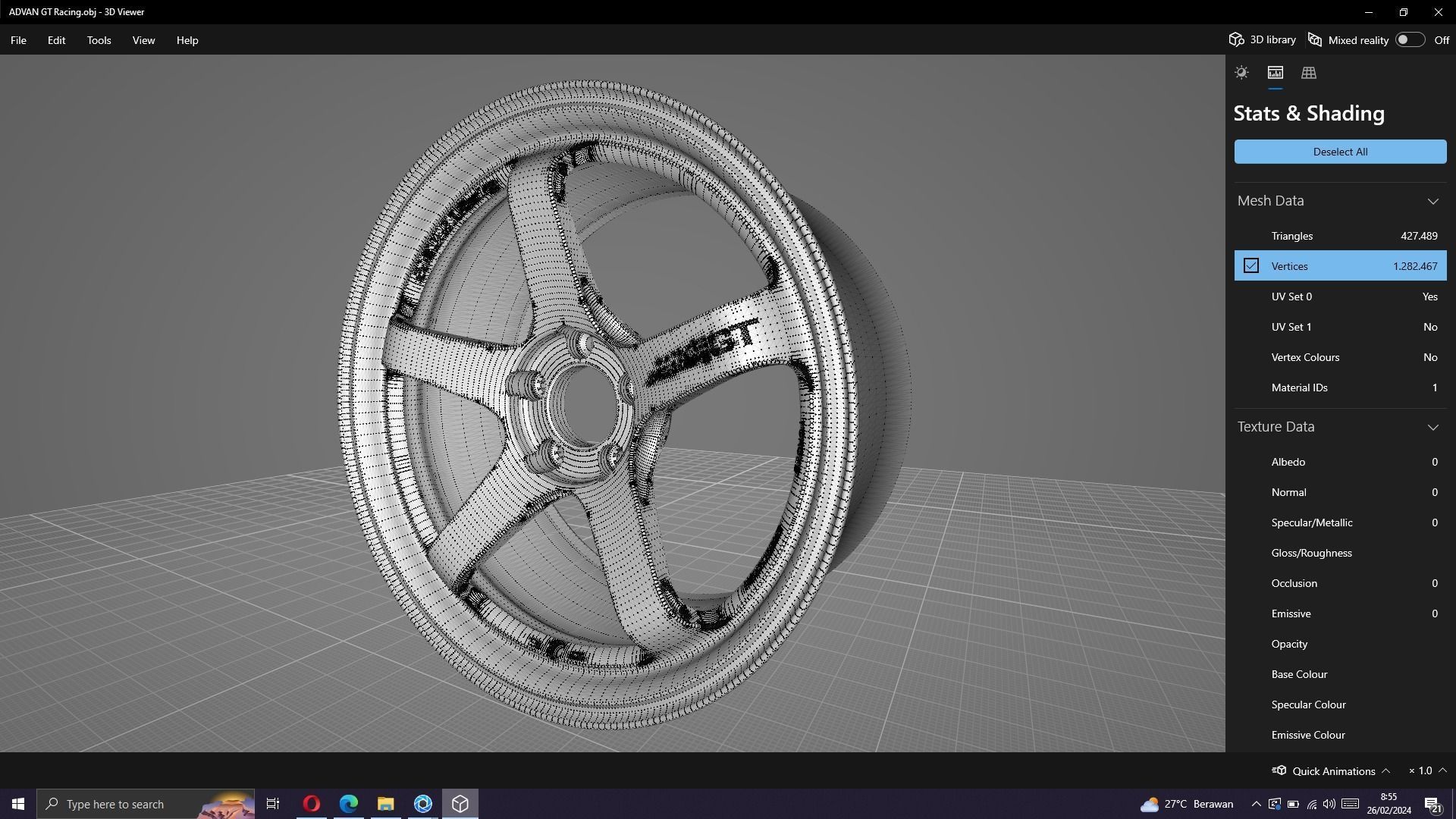 Yokohama Advan GT 3D model_8