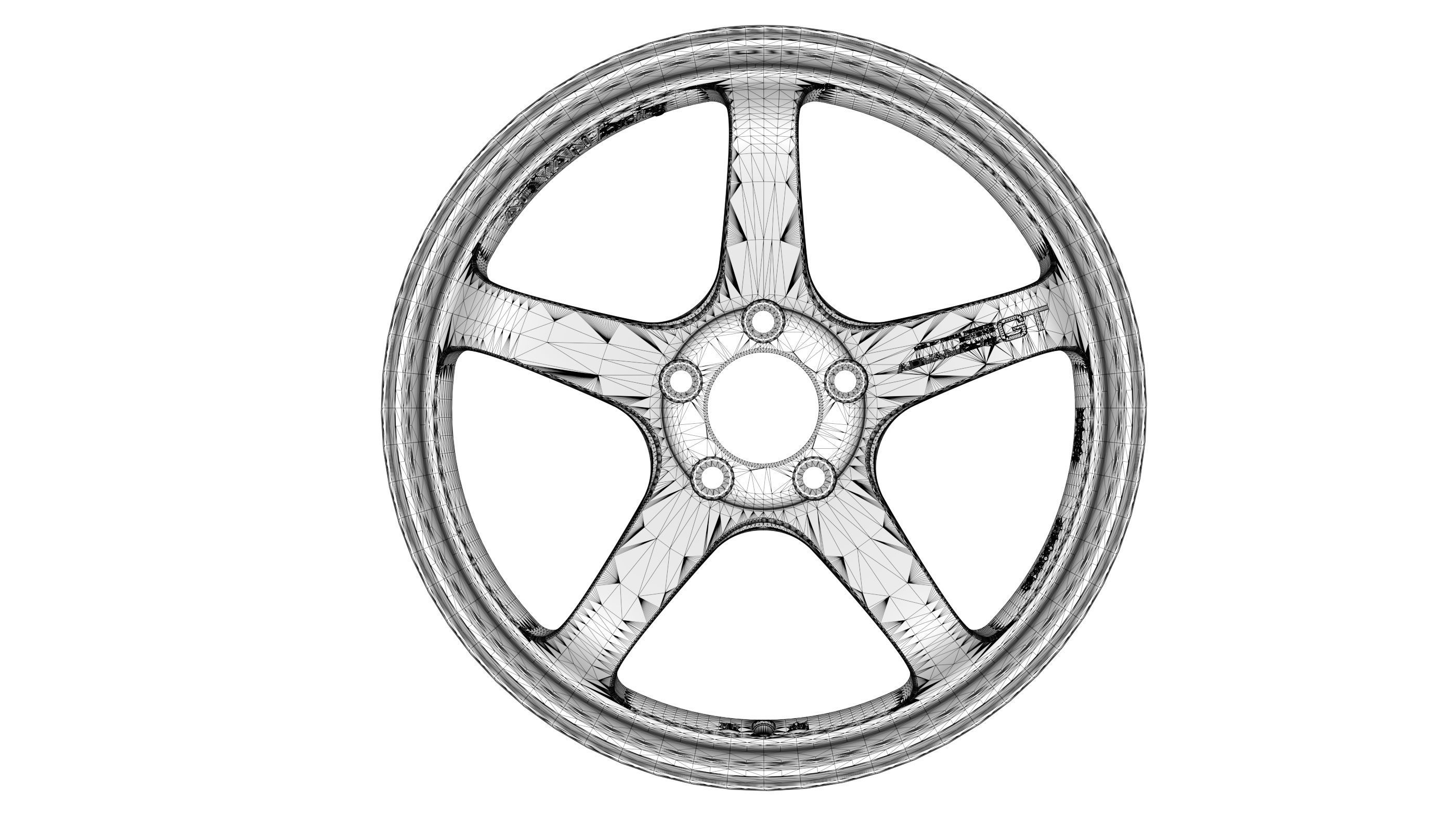 Yokohama Advan GT 3D model_7