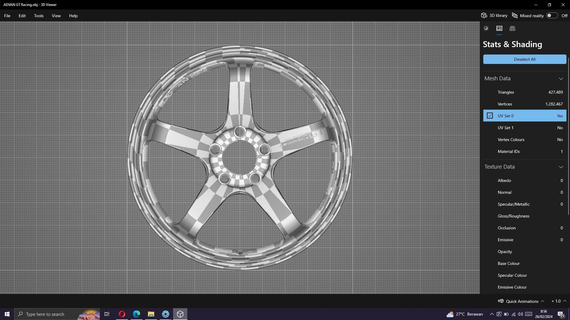Yokohama Advan GT 3D model_11