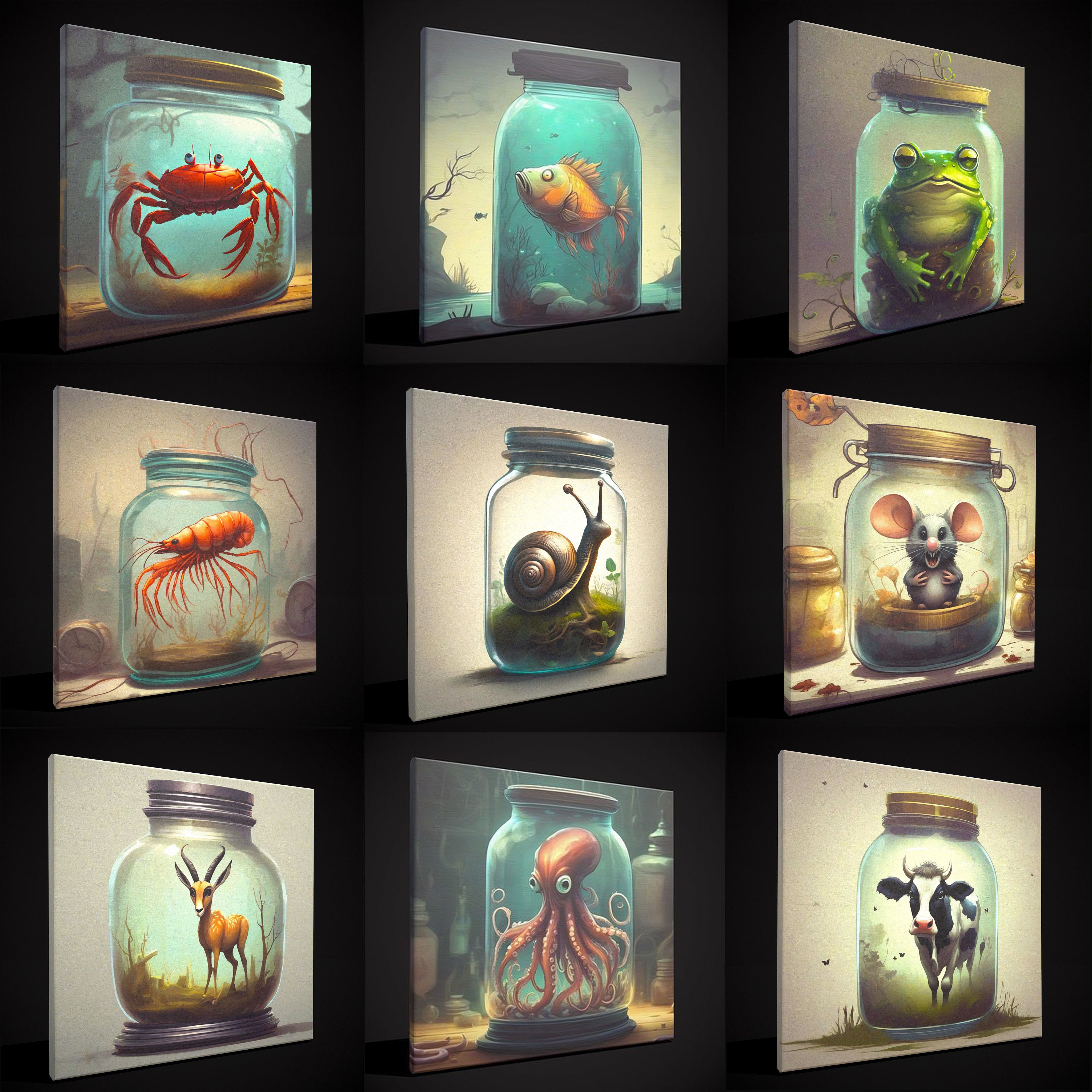Creatures in a Jar Paintings Two 3D Model Collection_20