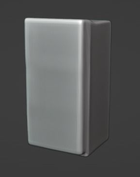 low poly fridge Low-poly 3D model_1
