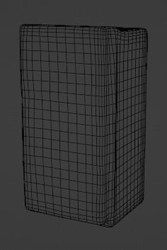 low poly fridge Low-poly 3D model_2