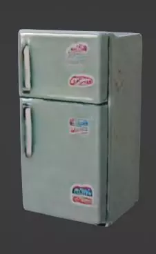 low poly fridge Low-poly 3D model_0