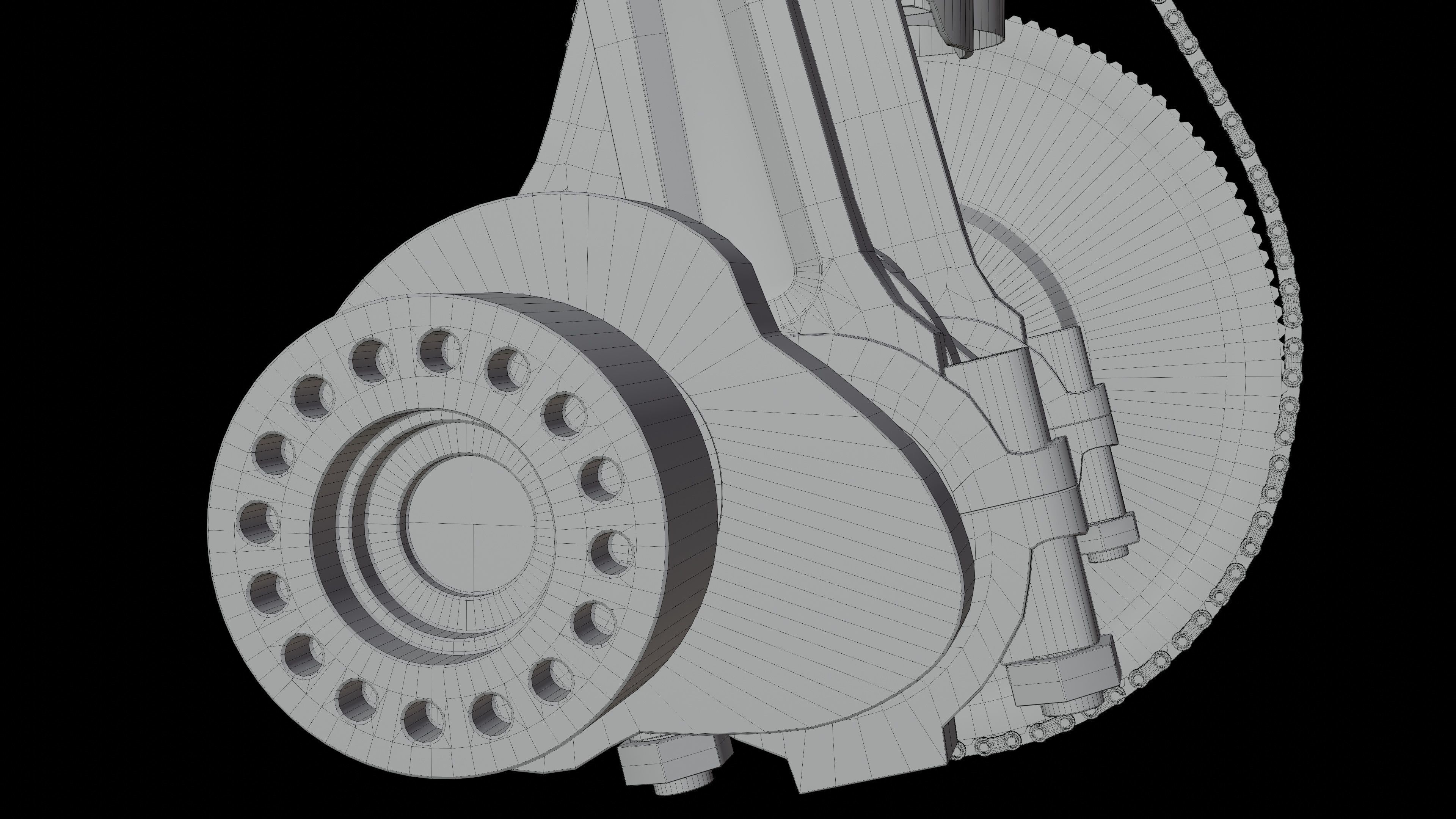 V4 Motor engine VAZ 2105 animated 3D model_19