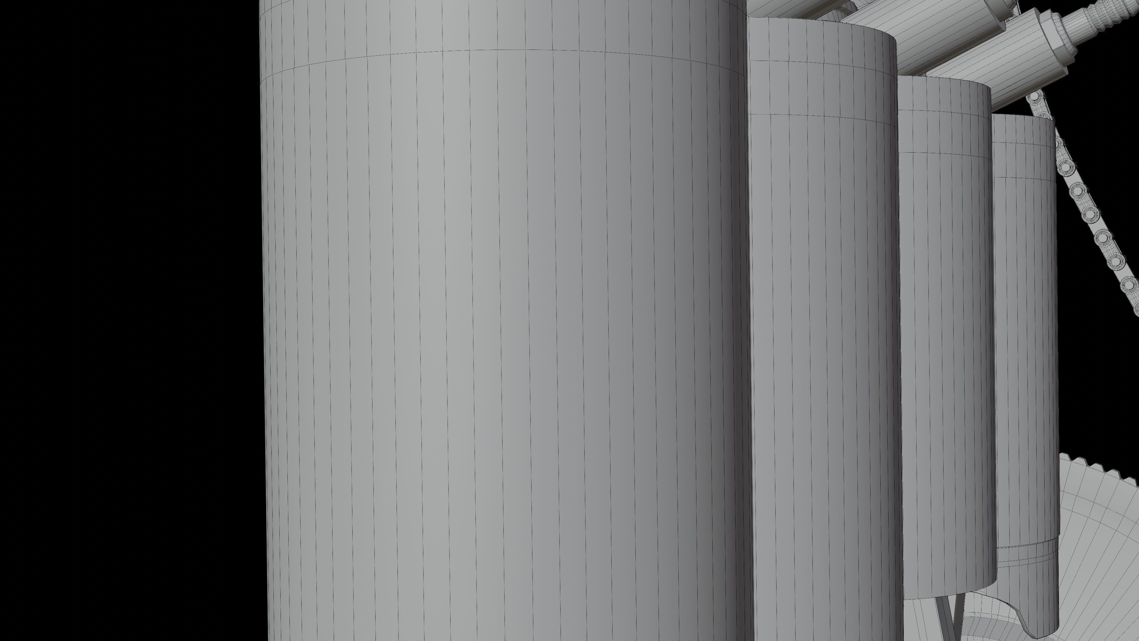 V4 Motor engine VAZ 2105 animated 3D model_13