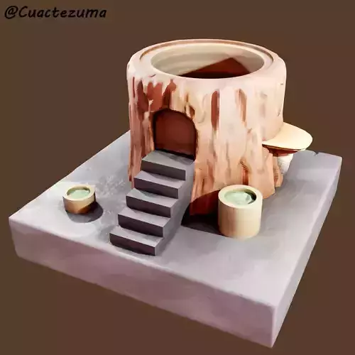 Maceta - Tronco de arbol 3D print model