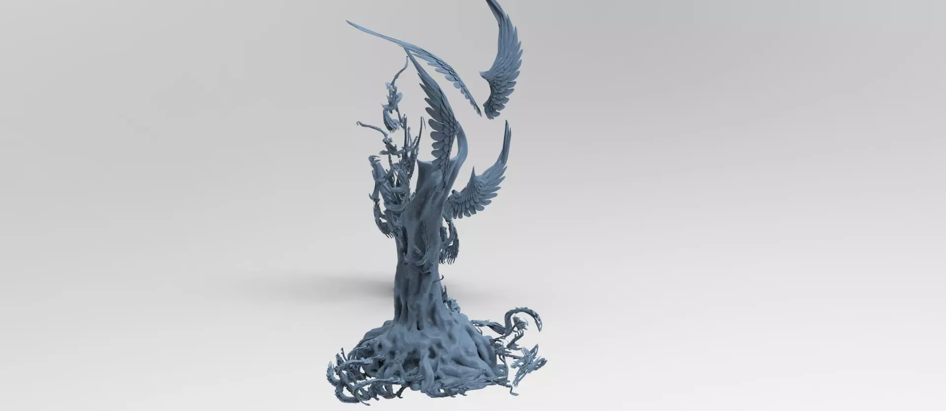 Dantes hell roots swarm  3D model_0