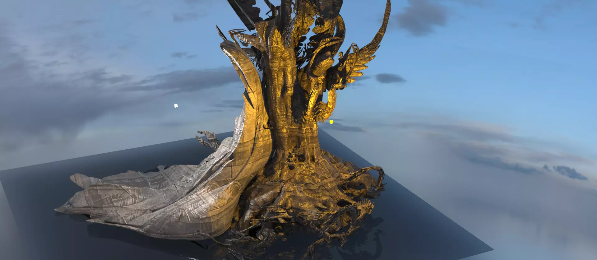 Taxus baccata Tree corpses 3D model_0