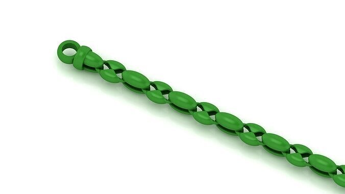 7MM 3d printed chain Model highly sold direct castable 3D print model