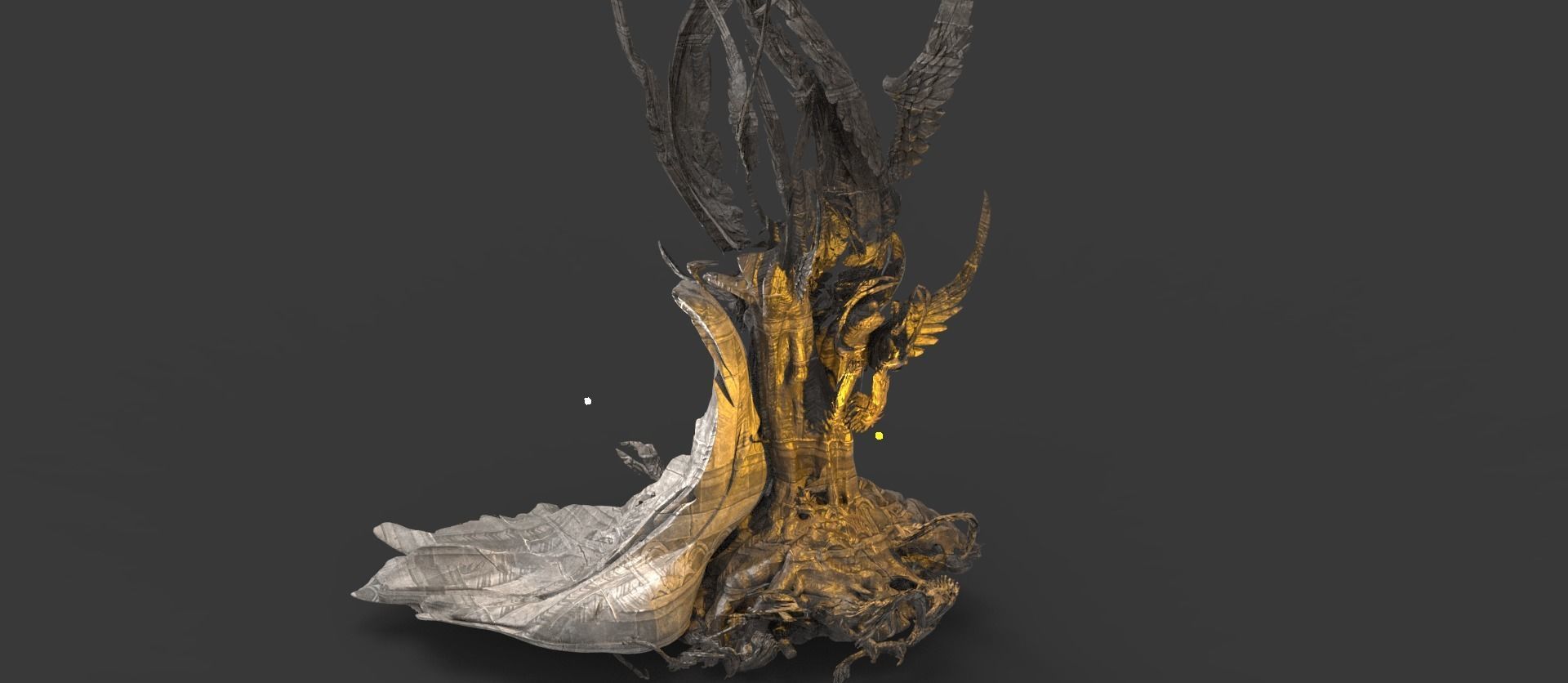 Ghost rock Hades Roots collection Low-poly 3D model_4