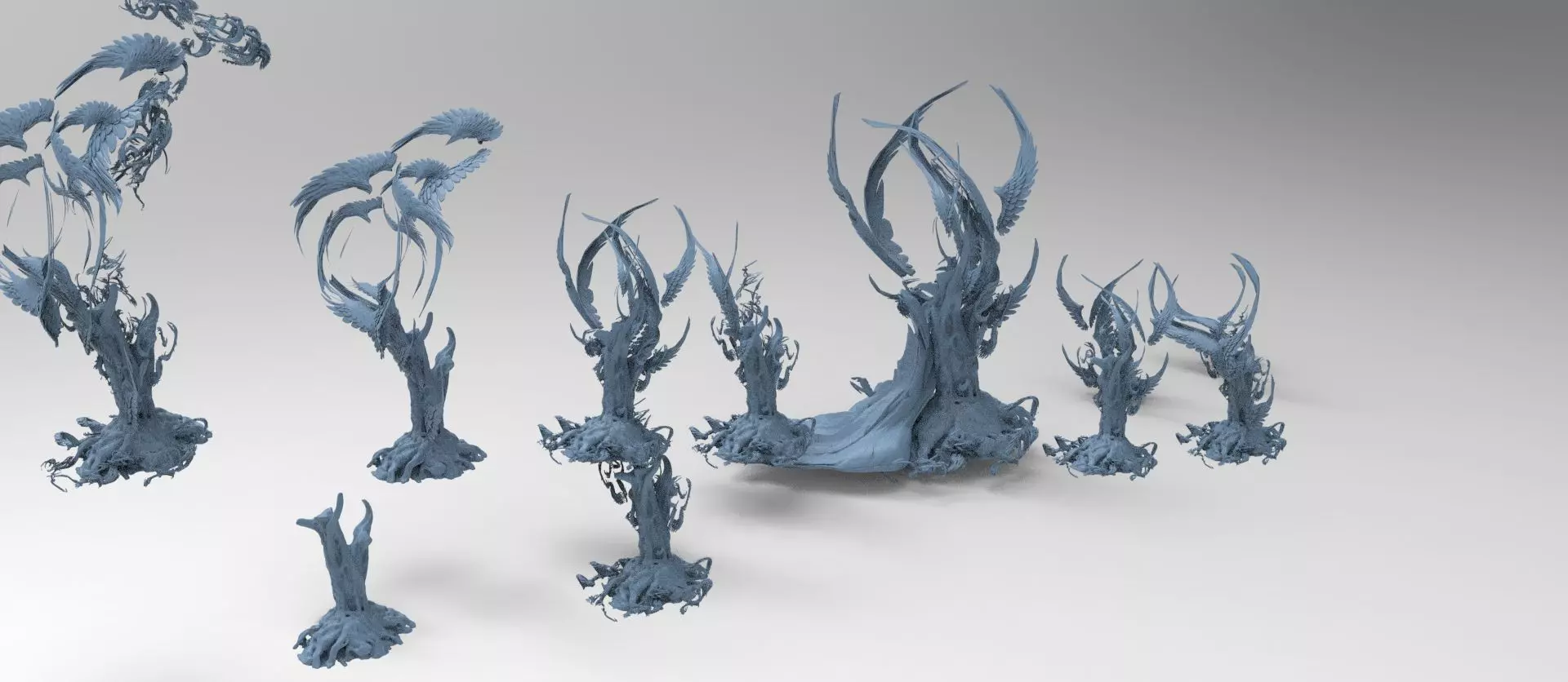 Ghost rock Hades Roots collection Low-poly 3D model_0