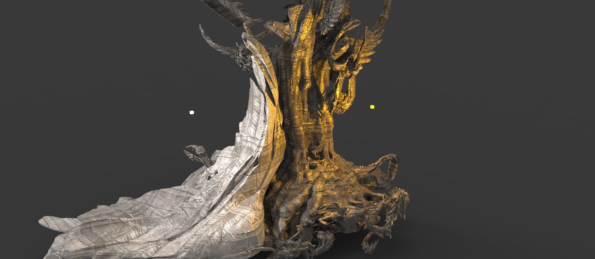 Ghost rock Hades Roots collection Low-poly 3D model_19