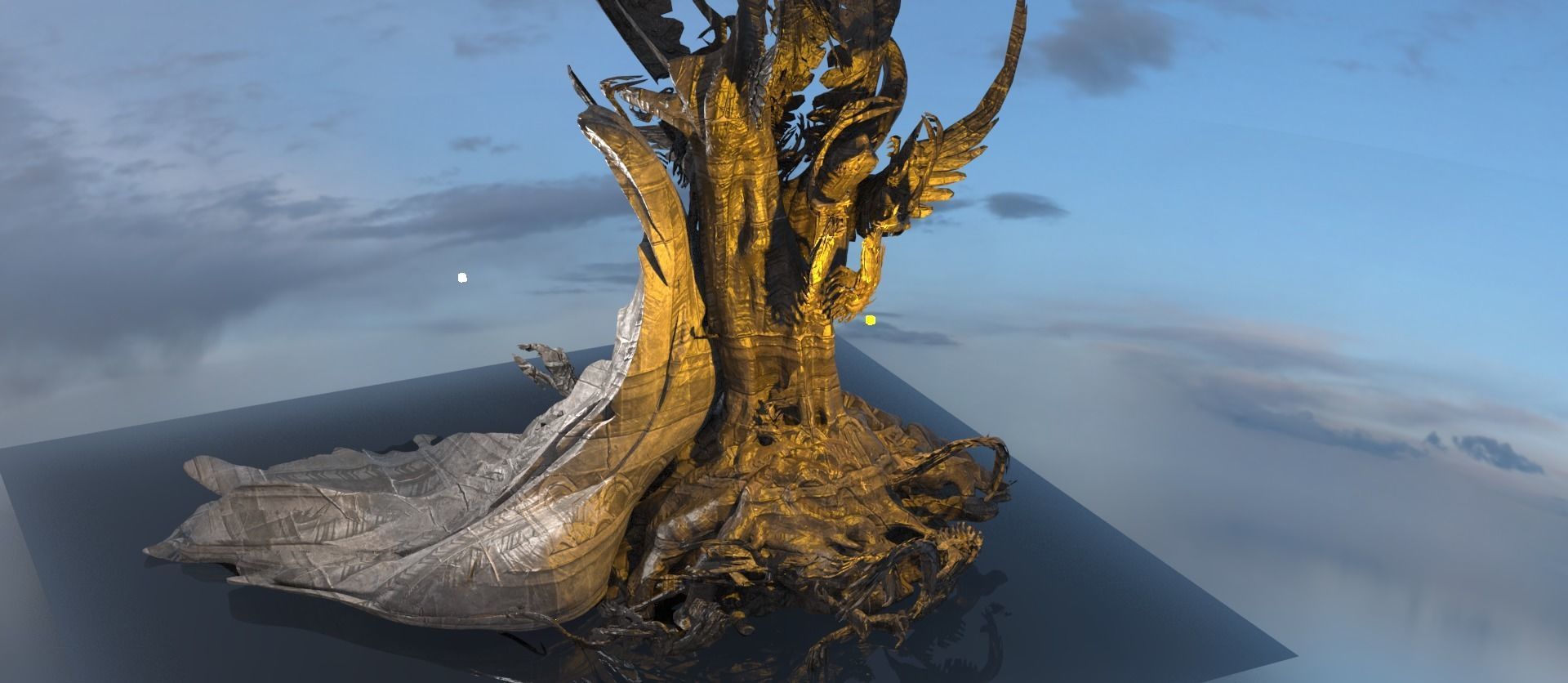 Ghost rock Hades Roots collection Low-poly 3D model_17