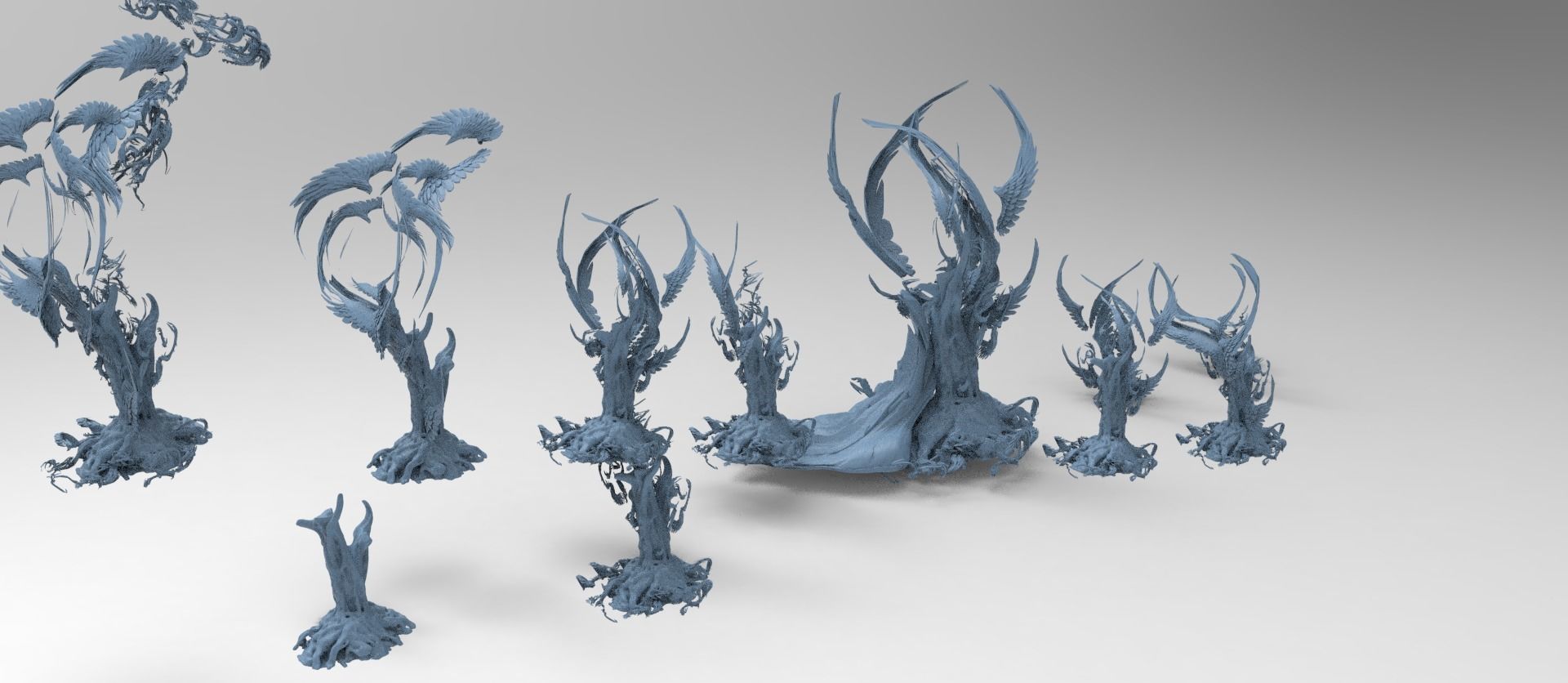 Ghost rock Hades Roots collection Low-poly 3D model_25