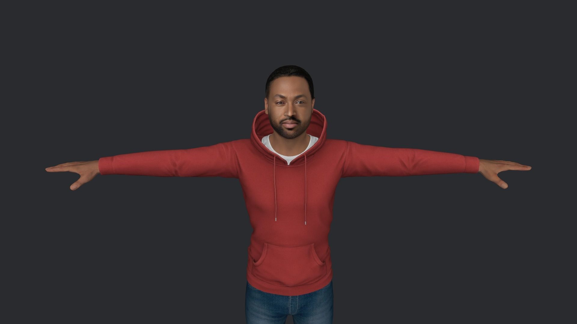Dwyane Wade Hyper Realistic Full Body Rigged Character 3D model_6