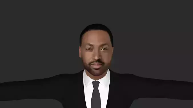 Dwyane Wade Hyper Realistic Full Body Rigged Character 3D model