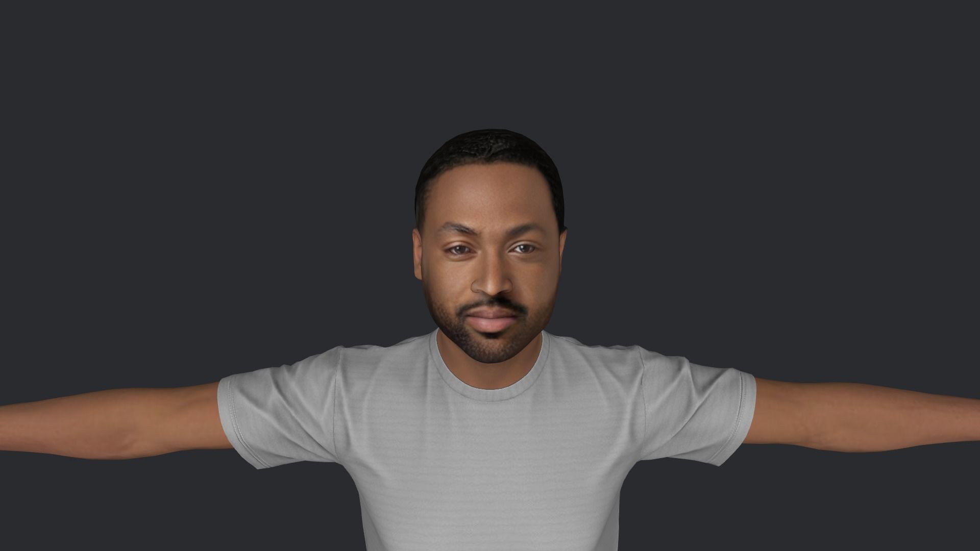 Dwyane Wade Hyper Realistic Full Body Rigged Character 3D model_16