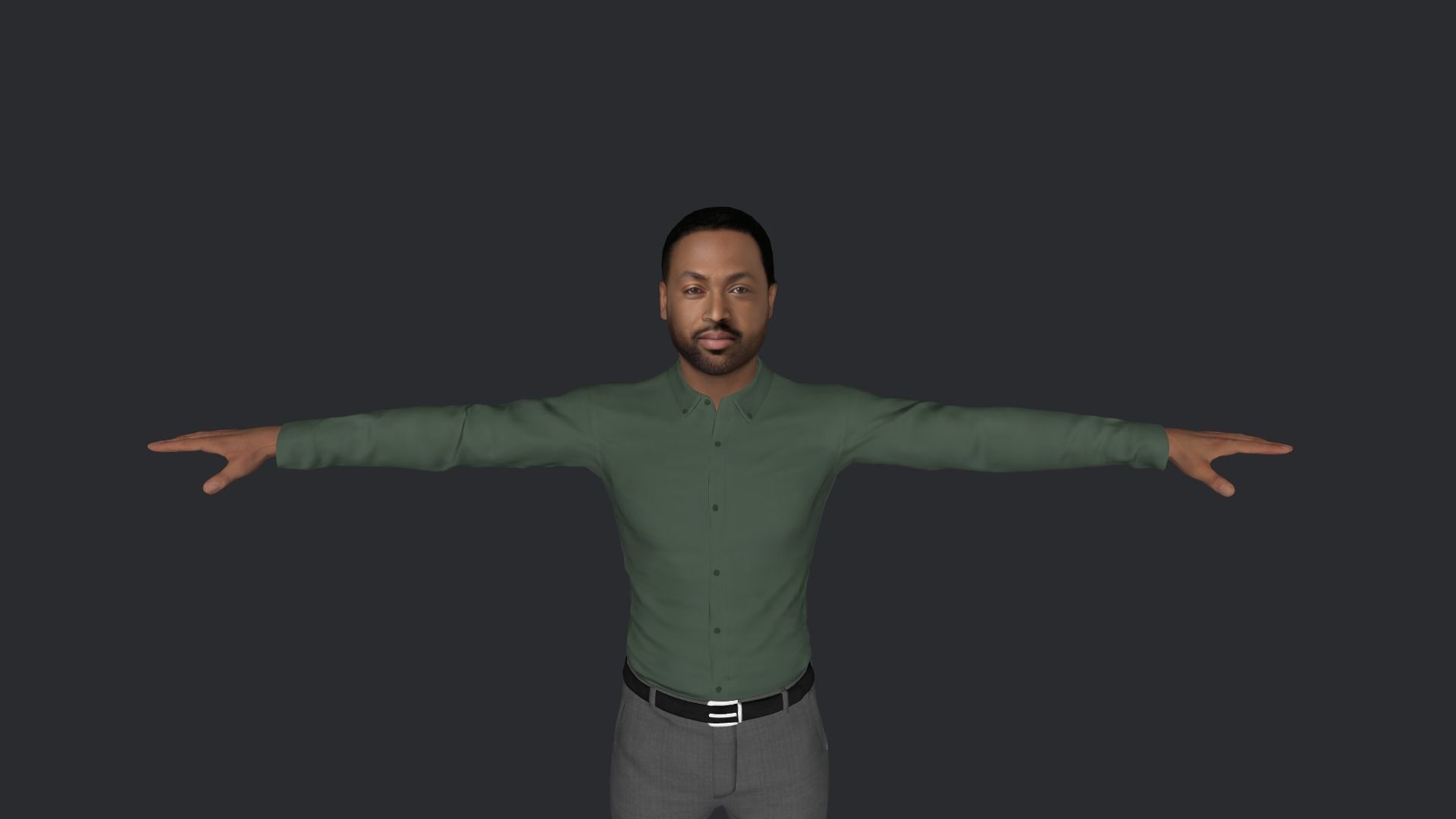 Dwyane Wade Hyper Realistic Full Body Rigged Character 3D model_27