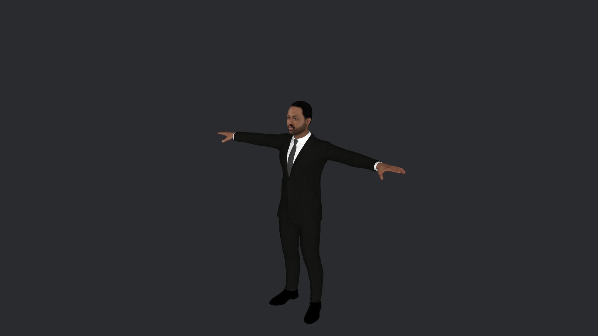 Dwyane Wade Hyper Realistic Full Body Rigged Character 3D model_21