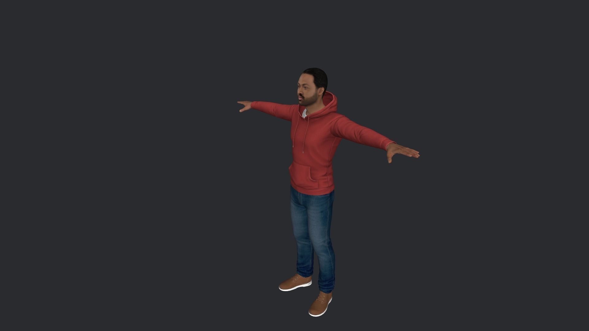 Dwyane Wade Hyper Realistic Full Body Rigged Character 3D model_8