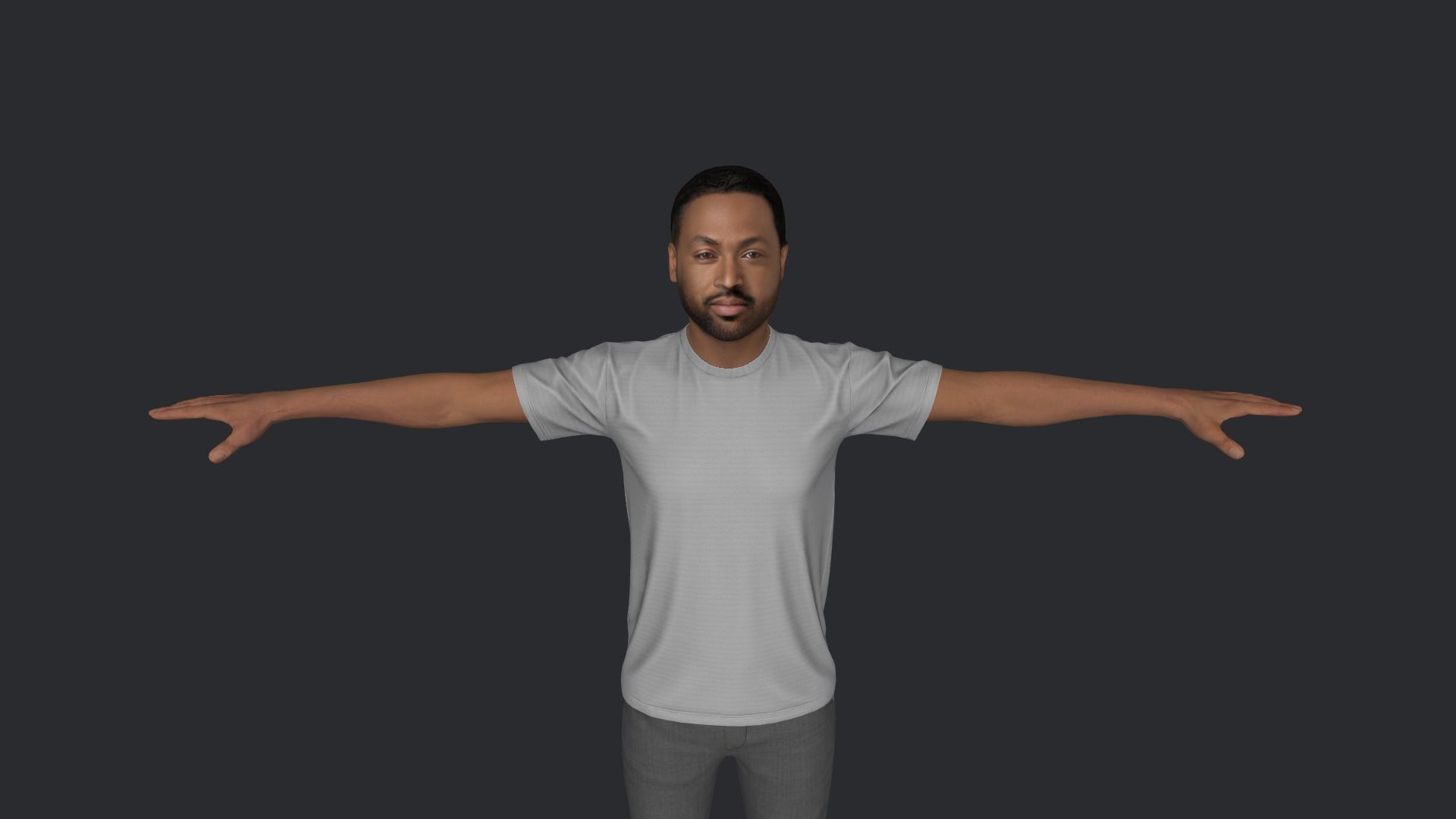Dwyane Wade Hyper Realistic Full Body Rigged Character 3D model_17