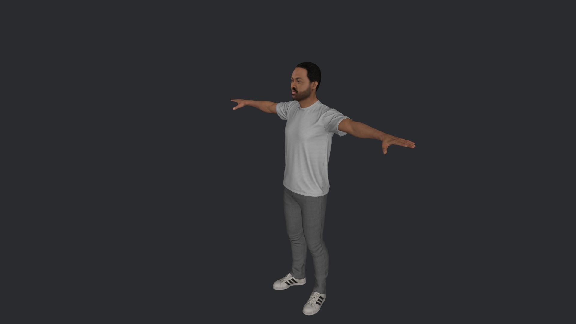 Dwyane Wade Hyper Realistic Full Body Rigged Character 3D model_19