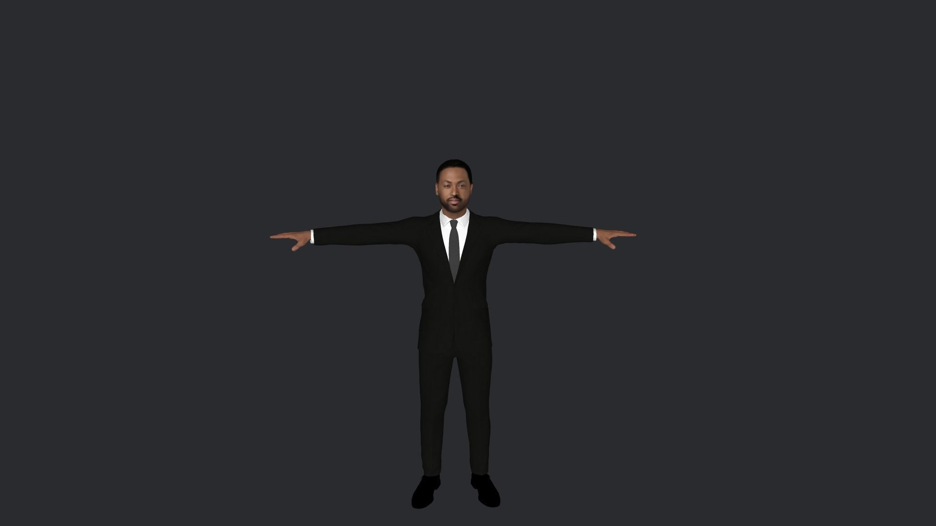 Dwyane Wade Hyper Realistic Full Body Rigged Character 3D model_12