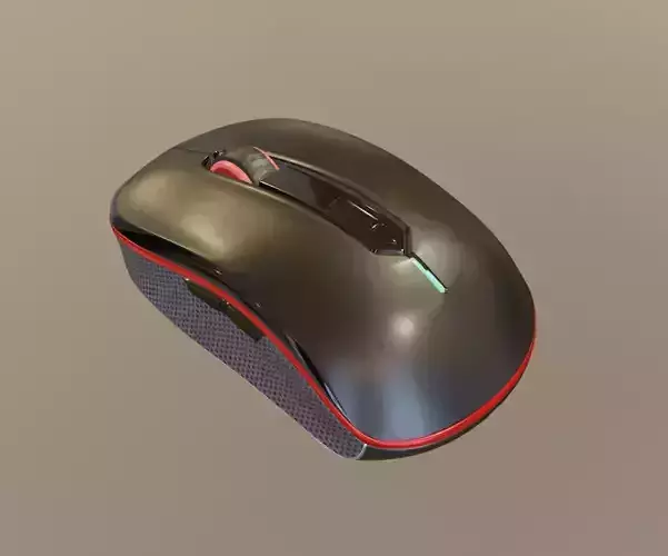 Wireless mouse 3D model