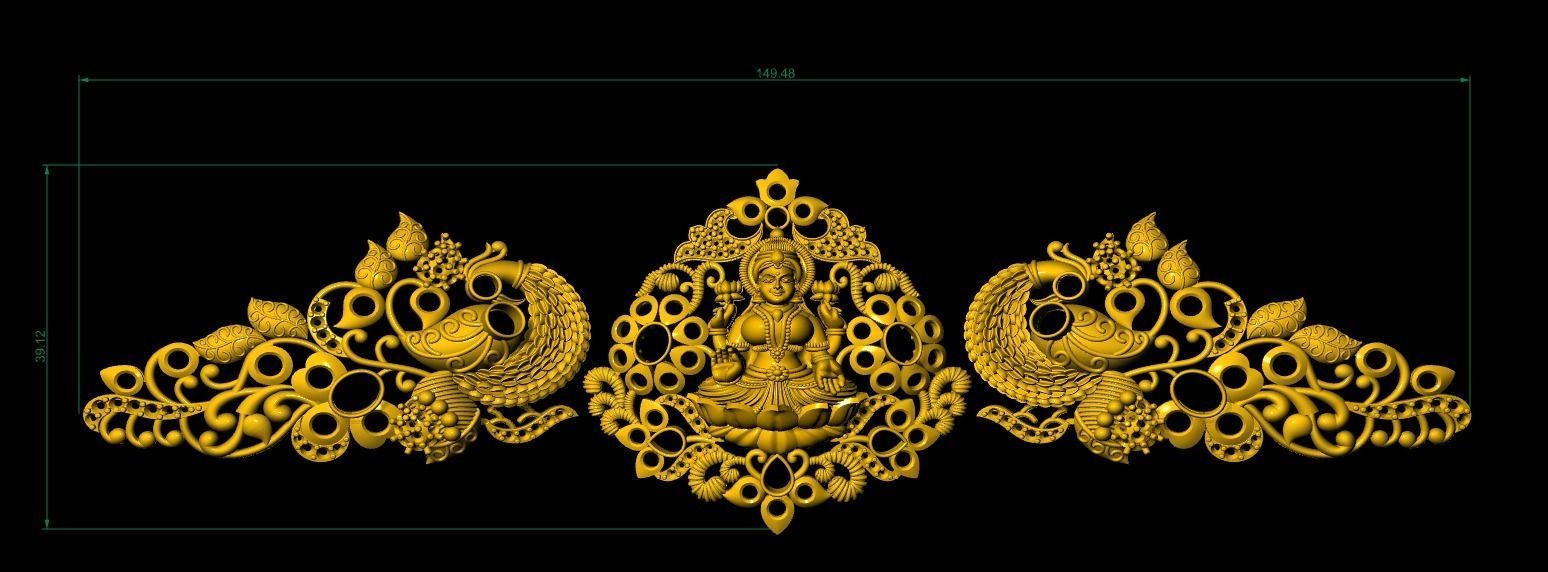 south indian belt  rhino matrix 3D print model_1